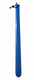 Blue Plastic Long Handled Shoehorn with Hook 17,5" (44cm)