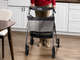 Wonder EZ Fold-N-Go Plus 8" Wheels Folding Portable Rollator Mobility Walker - Black Walnut