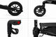 Titan Carbon Fibre Rollator Black Ultralight 4 Wheel Walker with Backrest and Bag