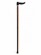 Ergonomic Handle Anatomic Left Hand Beech Wooden Shaft Walking Stick