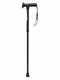 Black Gel Handled Height Adjustable Folding Walking Stick