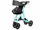 Starlite Lightweight Folding Rollator in Misty Teal with Seat, Backrest & Storage Bag