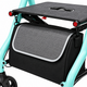 Starlite Lightweight Folding Rollator in Misty Teal with Seat, Backrest & Storage Bag