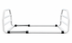 White Solo Bedstick Width Adjustable Transfer Repositioning Support Aid Flat Packed