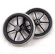 Pair of 8'' Front Castor Wheels with Solid Tyres to fit Most Standard Wheelchairs 