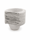 25 Disposable Cardboard Pulp Dish Bowls Hospital Style With Graduation Marks 1L