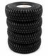 Set of four 3.00-4 (260x85) (300x4) Black Solid Block Innova Mobility Scooter Tyres