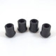 22mm Black Coopers Ferrule Walking Stick Crutch Tip Rubber End Replacement per 4