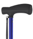 HurryCane Freedom Edition Trailblazer Blue Adjustable Height Pivoting Wide Tri-pod Base Walking Stick Cane Stands Alone