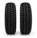 Pair of 3.00-4 (260x85)(300x4) Black Block Tread Pneumatic Mobility Scooter Tyres