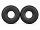 Set of 4 Black Pneumatic Tyres for Sapphire 2 (2 x 260x85) (2 x 2.80/2.50-4)