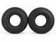 Set of 4 Black Pneumatic Tyres for Sapphire 2 (2 x 260x85) (2 x 2.80/2.50-4)