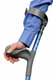 Blue Adjustable Lightweight Forearm Crutches With Anatomical Grips By Able 2