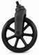 1 Pair of 190x27mm Black Castor Wheels with Fork for standard NHS Style Wheelchairs