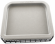 Tri Wheel Walker Wire Mesh Basket with Tray Lid