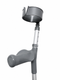 Pair of Adult Elbow Double Adjustment Crutches with Comfy Ergo Grip Handles
