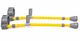 Pair of Coopers Double Adjustable Childs Elbow Crutches 4-7 Years