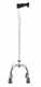 Quad Cane Tetrapod (Centred Legs) Height Adjustable Walking Stick