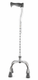 Quad Cane Tetrapod (Centred Legs) Height Adjustable Walking Stick