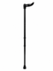 Height Adjustable Ergo Grip Fischer Walking Stick Black Medium (Left Hand)