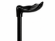 Height Adjustable Ergo Grip Fischer Walking Stick Black Medium (Left Hand)