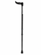 Height Adjustable Ergo Grip Fischer Walking Stick Black Medium (Right Hand)