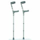 Pair of Medium Elbow Double Adjustment Crutches with Comfy Ergo Grip Handles