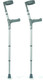 Pair of Medium Elbow Double Adjustment Crutches with Comfy Ergo Grip Handles
