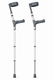 Coopers Pair of Medium Elbow Double Adjustment Crutches with Comfy Ergo Grip Handles