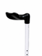 Visually Impaired/Blind Ergo Grip White Walking Stick Medium (Left Hand)