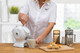 All White Uccello Electric Kettle The Easy Pour Safe Senior / Disability Tipping Kettle