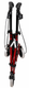Lightweight Red Folding Aluminium Tri-Walker with Vinyl Bag