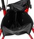 Lightweight Red Folding Aluminium Tri-Walker with Vinyl Bag