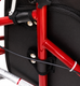 Lightweight Red Folding Aluminium Tri-Walker with Vinyl Bag