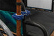 Quick Release Walking Stick and Crutch Holder for Wheelchairs and Walkers