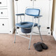 Lightweight Folding Dovedale Commode with Padded Backrest and Seat