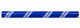 Blue Plastic Handled Height Adjustable Walking Stick with Engraved Pattern