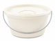 Commode Bucket Pan 7.5ltr with Lid Handle Compatible with Linton and Lenham Commodes