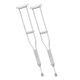 Adult Pair of Under Arm Crutches Lightweight Height Adjustable Aluminium