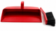 Red Hill Brush Enclosed Plastic Dustpan 12" with Hand Brush