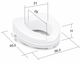 Atlantis Raised Toilet Seat with Lid – 10cm Height Boost
