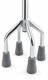Quad Cane Small Base Swan Neck Walking Aid Height Adjustable