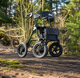 Torro Outdoor All-Terrain Walker Lightweight Folding Rollator Pneumatic Tyres