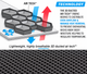  Gel Feel Pressure Relieving Wheelchair Seat Booster Cushion 17"/17"/2" With AirTech Cover