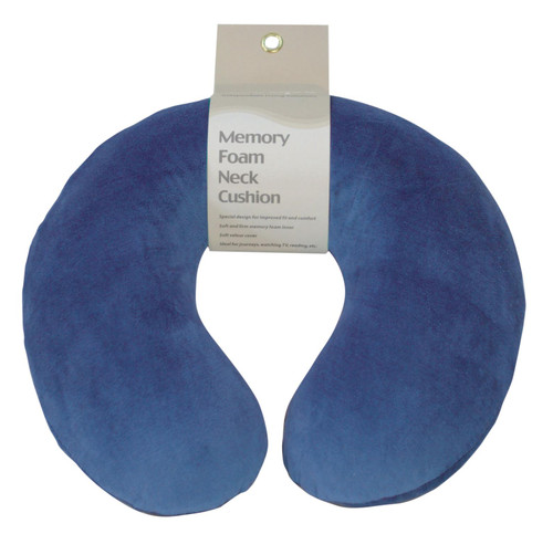 Blue Memory Foam Neck Support for Memory Foam Leg Pillow Aidapt Mobility