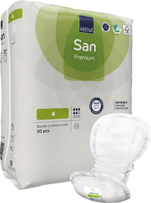 Abena San 10 Premium per 25 Shaped Bladder Incontinence Protection Pads -  Forest Mobility