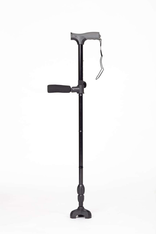 Twin Handled Walking Stick with Tri Foot Pivot Base - Forest Mobility