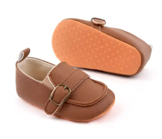 Jase Baby Boy Brown Leather Loafers