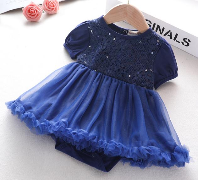 Ivy Navy Sequin Christmas Dress