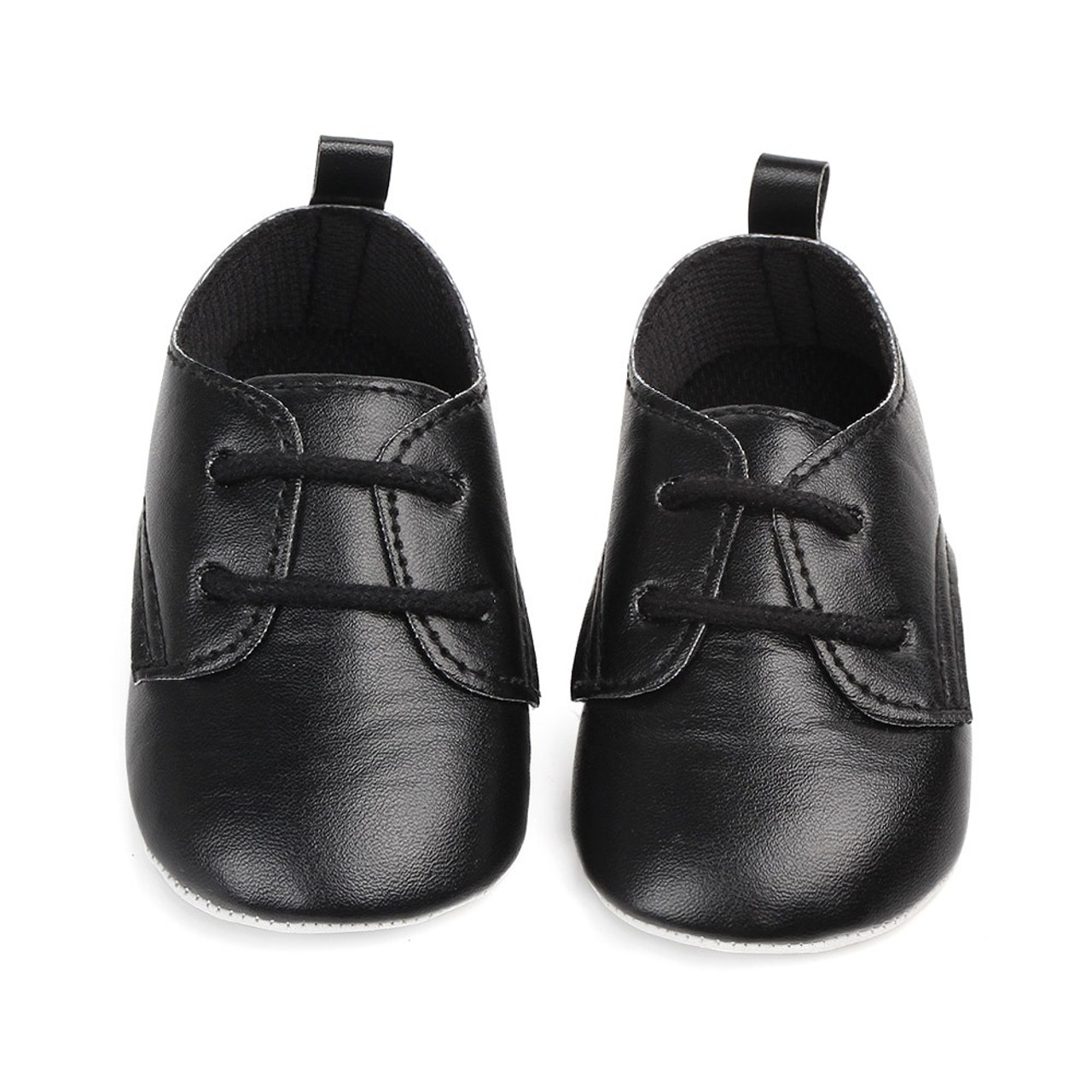 Alessandro Baby Boys Matte Black Dress Shoes